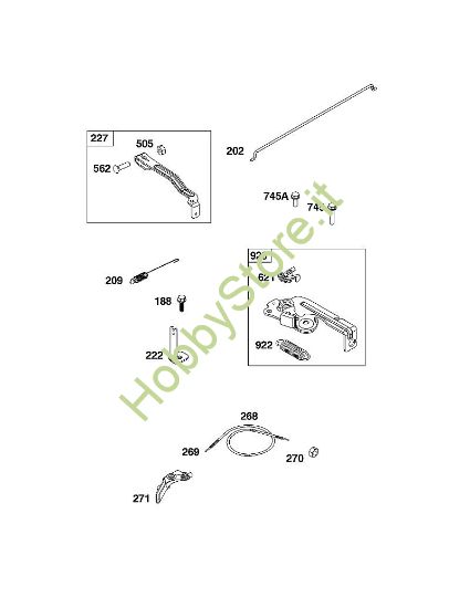 D - GRUPPO ELEMENTI DI COMANDO B&S - 09 €¦ 09P602-0124-H1 brand Stihl
